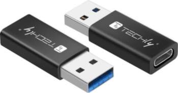 Adapter USB Techly USB-A - USB-C