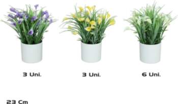 Artificial Calitas Grass Pot 23 cm