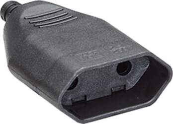Bachmann Euro flat plug black, Screw
