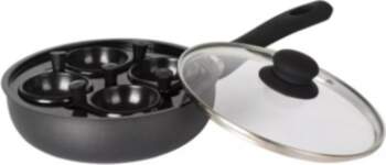 Deep frying pan with lid and