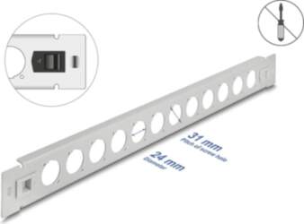 Delock 19" D-Type Patch Panel 12