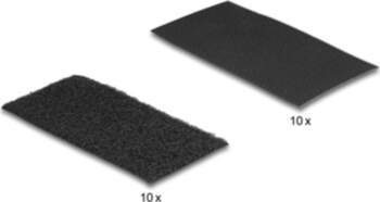Delock Hook-and-loop pad self-adhesive L 100