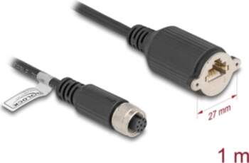 Delock M12 Cable A-coded 8 pin