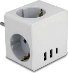 Delock Multi Socket Cube 3-way with