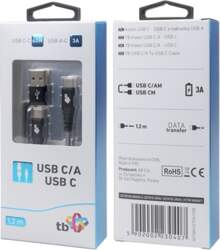 Kabel 2w1: USB C - USB