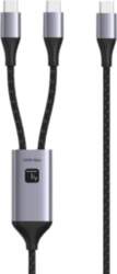Kabel USB Techly USB-C - 2x