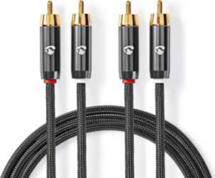 Kabelis Nedis 2x RCA - 2x