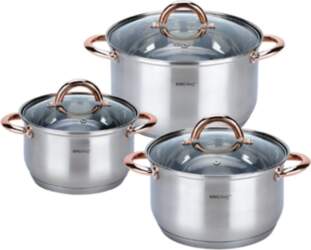 KINGHoff rose gold cookware set, 6