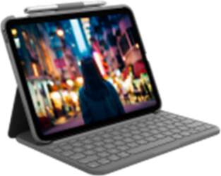 Logitech Slim Folio Grey Bluetooth QWERTY