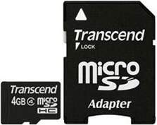 Karta Transcend TS4GUSDHC4 MicroSDHC 4 GB