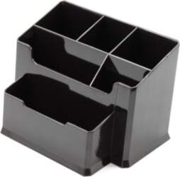Pencil case Forpus, black, empty, section