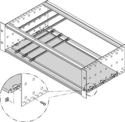 Schroff Mounting Plate for 19" Case