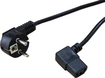 Secomp Power Cable, angled IEC Connector