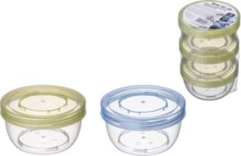 Set of 3 Screw-Top Containers, 220