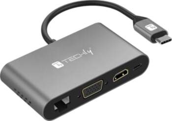 Stacja/replikator Techly Multiport Docking Station USB-C