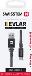 Swissten ARAMID REINFORCED Data Cable USB