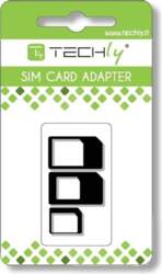 Techly Adapter Karty SIM, nano-SIM, Micro-SIM