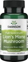 SWANSON Lions mane (60 kapsulas)
