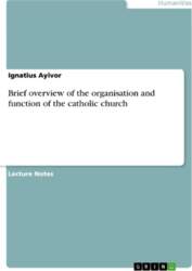 Brief overview of the organisation and