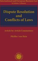 Dispute Resolution and Conflicts of Laws: