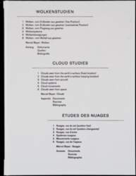 Wolkenstudien / Cloud Studies / Etudes