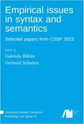 Empirical issues in syntax and semantics