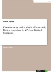 Circumstances under which a Partnership Firm