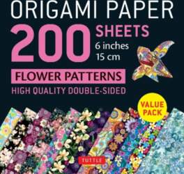 Origami Paper 200 Sheets Flower Patterns