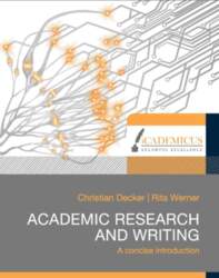 Academic research and writing: A concise