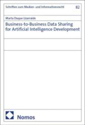 Business-to-Business Data Sharing for Artificial Intelligence