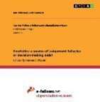 Heuristics: a source of judgement fallacies