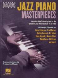 Jazz Piano Masterpieces - Note-For-Note Transcriptions