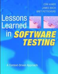 Lessons Learned in Software Testing -