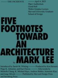 Five Footnotes Toward an Architecture