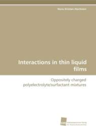 Interactions in thin liquid films: Oppositely