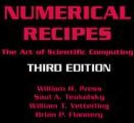 Numerical Recipes: The Art of Scientific