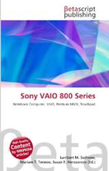 Sony VAIO 800 Series: Notebook Computer