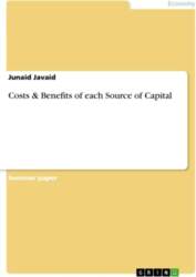 Costs & Benefits of each Source