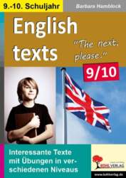 English texts - The next, please
