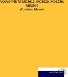 VOLVO PENTA MD2010, MD2020, MD2030, MD2040:
