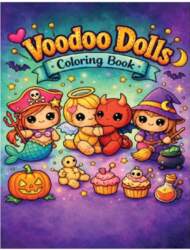 Voodoo Dolls Coloring Book