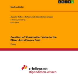 Creation of Shareholder Value in the