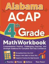 Alabama ACAP Grade 4 Math Workbook: