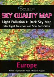 Sky Quality Map Europe: Light Pollution