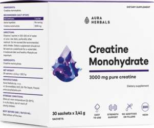 AURA HERBALS Creatine Monohydrate 3 g