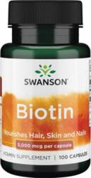 Swanson Biotīns 5000mcg 100kaps