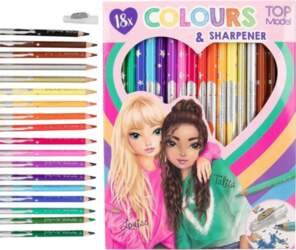 TOPModel - 18 Colouring Pencilswith sharpener