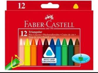 Faber-Castell - Wax crayons triangular -