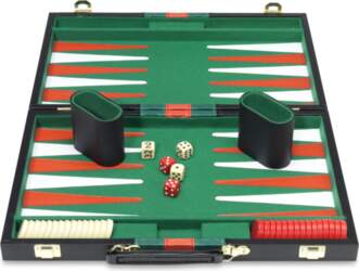 Backgammon in suitcase