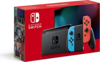Nintendo Switch Console with Neon Red